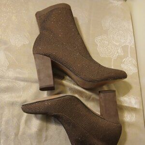 NWOB Wild Pair Stretch Booties with Sparkle  Size 12